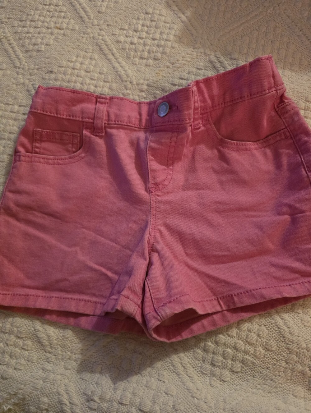 Wonder Nation Pink Girls Elastic Waist Shorts
